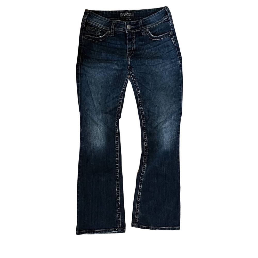 Silver Jeans Mid Rise Suki Surplus Flap Pocket Bootcut Actual Fit W30 x L30